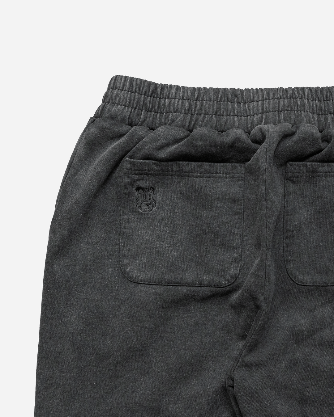 Double Layered Washed Black Sweatpants