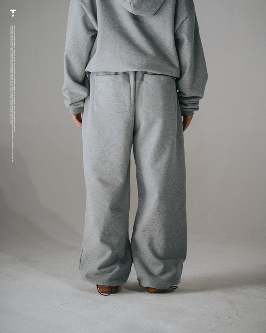 Double Layered Grey Fleece Sweatpants