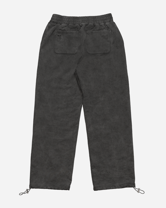 Double Layered Washed Black Sweatpants